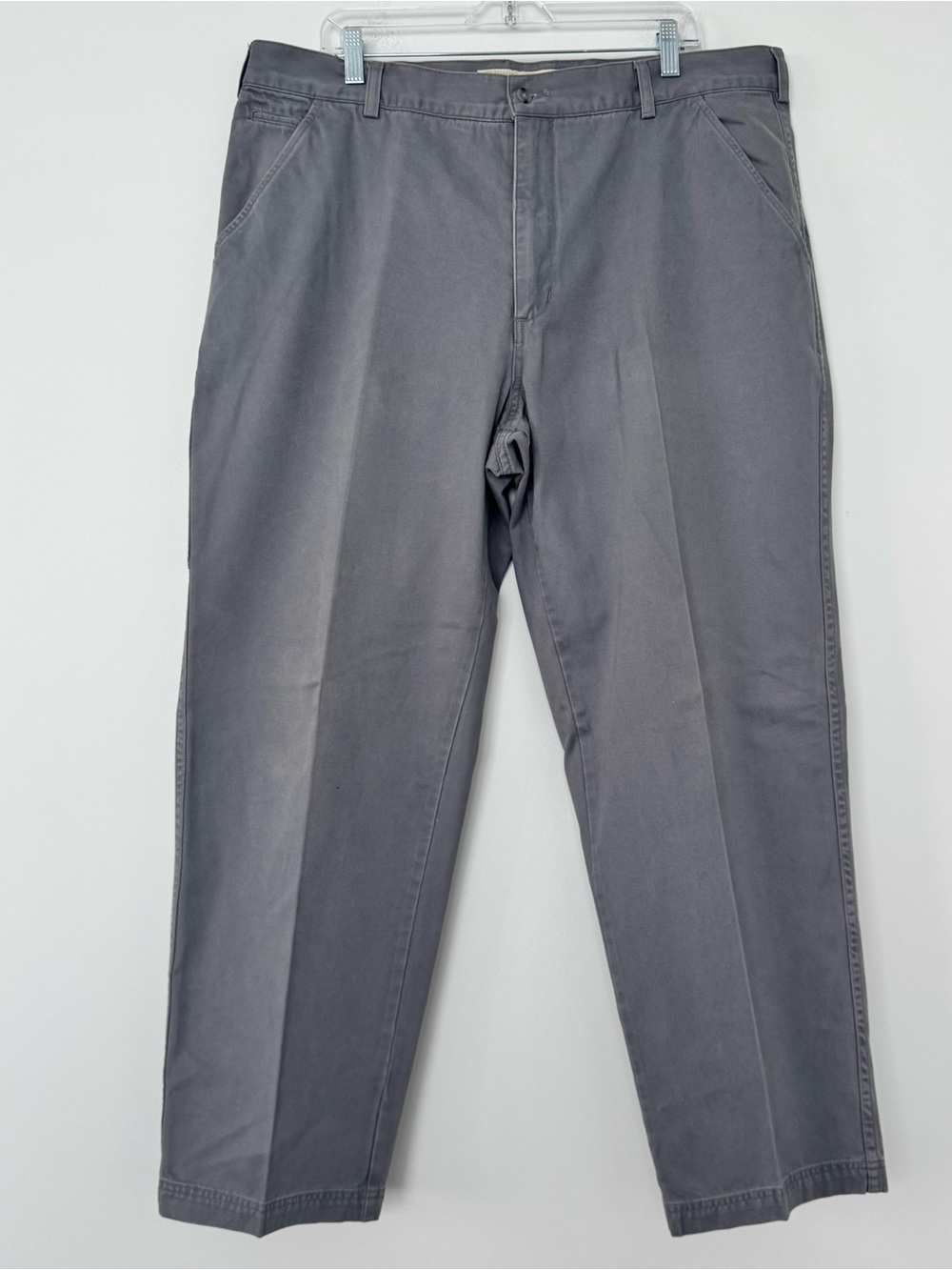 Cabela's Casuals Chino Pants Mens 42x32 Gray Cotton Work Outdoor Utility Trouser